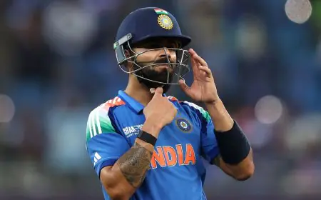 Virat Kohli Breaks Sangakkara Record : विराट कोहली ने बनाया वर्ल्ड रिकॉर्ड! सिर्फ 54 रन बनाकर संगकारा को पछाड़ा, क्या टूटेगा सचिन का 'महा रिकॉर्ड'?