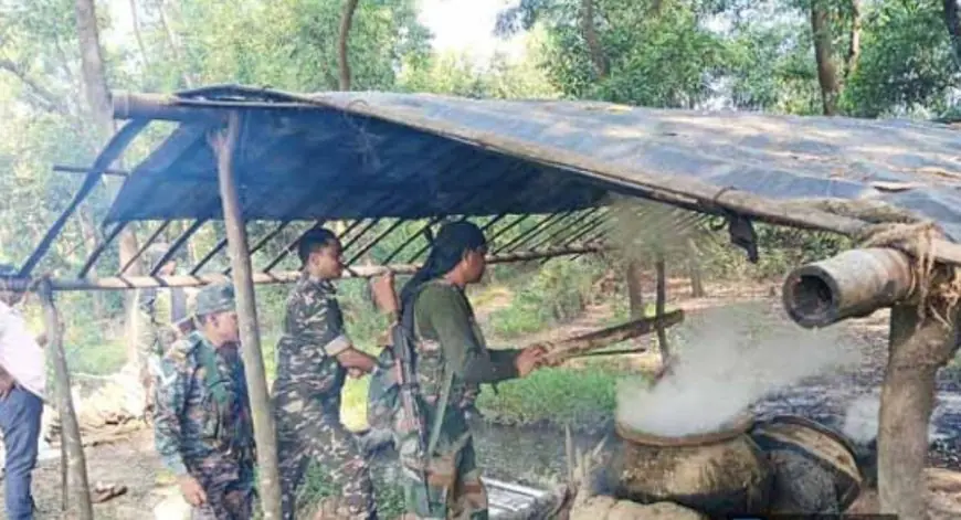 Ghatshila Action: जंगल में पुलिस का सर्जिकल स्ट्राइक! घाटशिला उपचुनाव से पहले गालूडीह में शराब की अवैध भट्टियां ध्वस्त, 600 किलो महुआ नष्ट, अवैध शराब के नेटवर्क पर कड़ा प्रहार