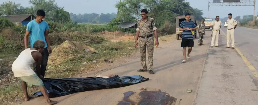 Baharagora Horror: बस ने कुचला महिला को, पीछे से टकराया कंटेनर! NH-49 बना 'मौत का चौराहा' – ड्राइवर ने खोया संतुलन, यात्रियों की बची जान
