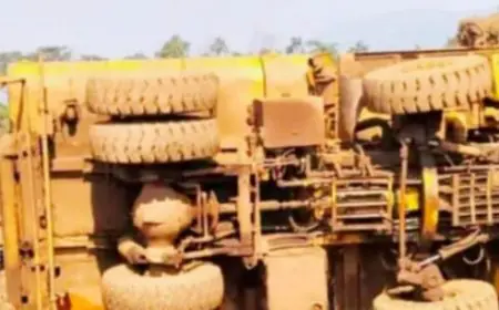 West Singhbhum  Accident: गुवा सेल खदान में 50 टन का टैंकर पलटा, सुरक्षा को लेकर सेल प्रबंधन का बड़ा राज खुला