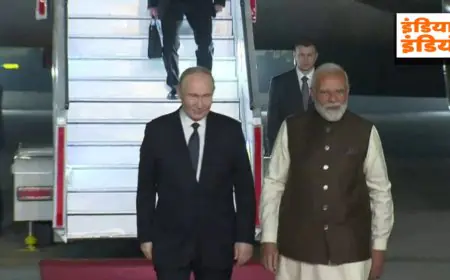 Putin arrives in Delhi : यूक्रेन युद्ध के बाद पुतिन पहली बार भारत पहुंचे, मोदी ने गले लगाकर किया स्वागत
