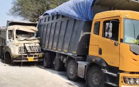 Saraikela Accident: कोलाबिरा के पास हाइवा की टक्कर, चालक गंभीर, ऐसे टला बड़ा हादसा