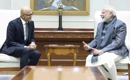 Microsoft Investment: सत्य नडेला ने मोदी से मिलकर किया 1.5 लाख करोड़ के निवेश का ऐलान