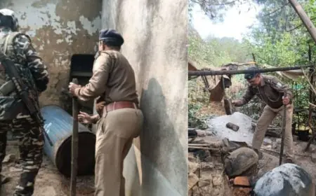 Saraikela Raid: बांसडुंगरी में 50 किलो जावा महुआ नष्ट, अवैध शराब माफिया में दहशत