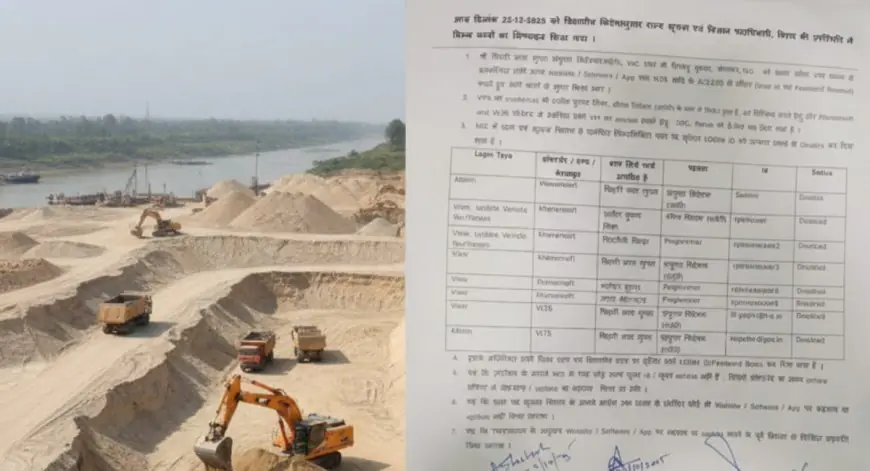 Bihar Mining update : VLTS Access रोक दी गई! बिहार खान एवं भू-तत्व विभाग में बड़े पैमाने पर LOGIN Disable—कौन हटाया गया लिस्ट में?
