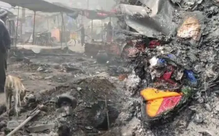 Dhanbad Fire: मची तबाही, धनबाद में नए साल का जश्न मातम में बदला, निरसा बाजार की 13 दुकानें जलकर खाक, लाखों की संपत्ति राख