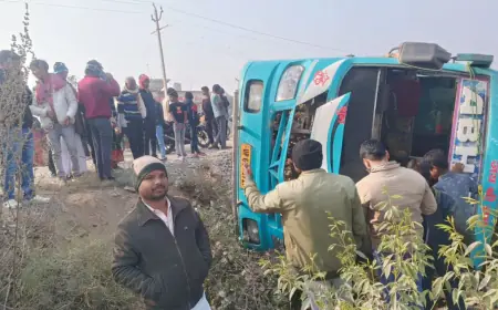 Chopan Accident: चीख-पुकार और बहादुरी, स्टेयरिंग फेल होने से गड्ढे में पलटी बस, 18 यात्री घायल, निरंकार बने मसीहा
