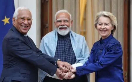 Global Deal: भारत-EU के बीच ऐतिहासिक महा-समझौता, पीएम मोदी ने ट्रंप का नाम लिए बिना दी चेतावनी, 'ट्रेड वॉर' के दौर में रची नई ग्लोबल सप्लाई चेन