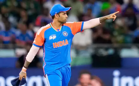 Surya Power: सूर्यकुमार यादव ने ICC रैंकिंग में मचाया तहलका, न्यूजीलैंड को कूटने के बाद 5 पायदान की छलांग, टी20 वर्ल्ड कप 2026 से पहले भारतीय शेरों की दहाड़