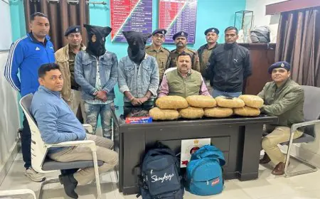 Ranchi Operation: फूड प्लाजा के पास गांजा तस्करों का खेल खत्म, RPF ने दबोचे यूपी-बिहार के दो शातिर, बैग में भरा था 4 लाख का नशा