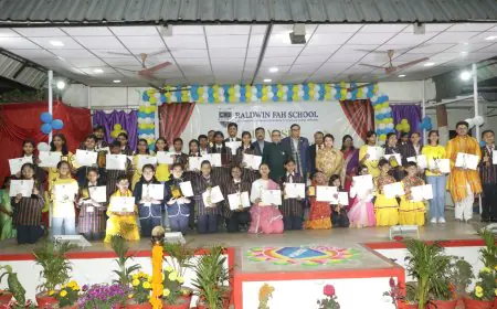 Baldwin Excellence: कदमा के बाल्डविन स्कूल में ‘उत्कर्ष’ का जलवा, 400 छात्र हुए सम्मानित, भगवद्गीता के श्लोकों और गरबा ने मोह लिया सबका मन