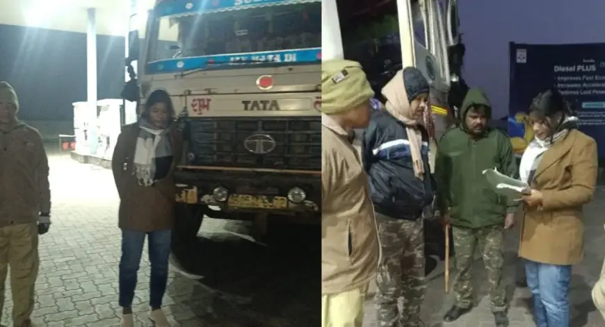 Potka Strike: बड़ी जब्ती, पोटका में बालू माफिया का खेल खत्म, लेडी अफसर ने अकेले घेरा अवैध हाइवा