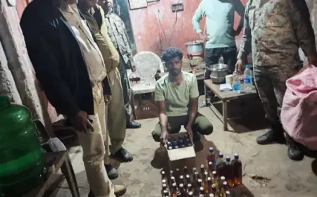 Jamshedpur Raid: सिदगोड़ा में शराब माफिया के अड्डे पर छापेमारी, बाबूडीह ग्वाला बस्ती से भारी मात्रा में विदेशी शराब जब्त, विभाग के एक्शन से मचा हड़कंप