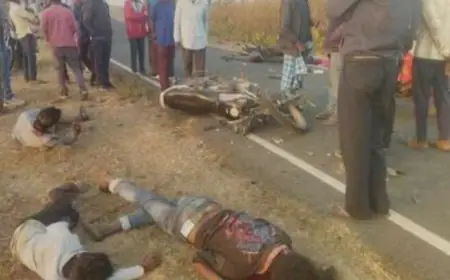 Dumka Collision: दो बाइकों की आमने-सामने भीषण भिड़ंत, बदरू देहरी की मौके पर मौत और चार लोग लहूलुहान