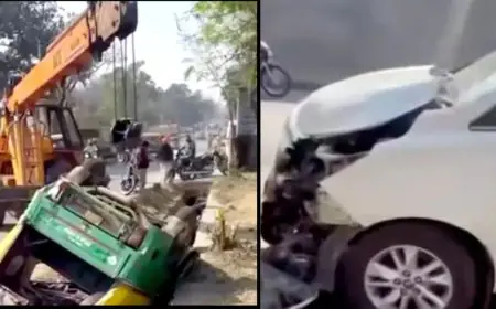 Burmamines Crash: लिंडे कंपनी के पास इनोवा ने ऑटो को मारी जोरदार टक्कर, नाले में जा पलटा वाहन, बाल-बाल बची 5 लोगों की जान