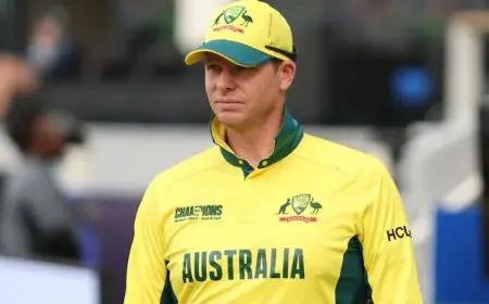 Smith Comeback: टी20 वर्ल्ड कप में स्टीव स्मिथ की सनसनीखेज एंट्री, जोश हेजलवुड बाहर और कंगारू टीम में बड़ा बदलाव, श्रीलंका के खिलाफ आज होगा 'करो या मरो' का मुकाबला