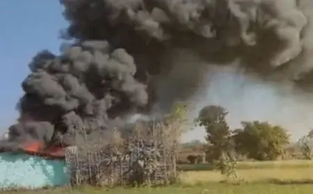 Palamu Fire: सतबरवा के कसियाडीह में बंद होटल बना 'आग का गोला', सिलेंडर ब्लास्ट से दहला इलाका, सदमे में मालिक को आया हार्ट अटैक
