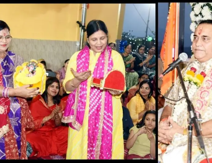 Golmuri Bhagwat Katha : गोलमुरी में कन्हैया ने उंगली पर उठाया पहाड़, गोवर्धन लीला देख मंत्रमुग्ध हुए श्रद्धालु, आचार्य सुरेश ने खोला माखन चोरी का रहस्य