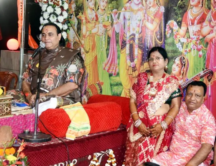 Golmuri Bhagwat Katha : जीवात्मा और परमात्मा का मिलन देख झूम उठा गोलमुरी, भगवान ने किया कंस का अंत और रुक्मिणी संग रचाया ब्याह