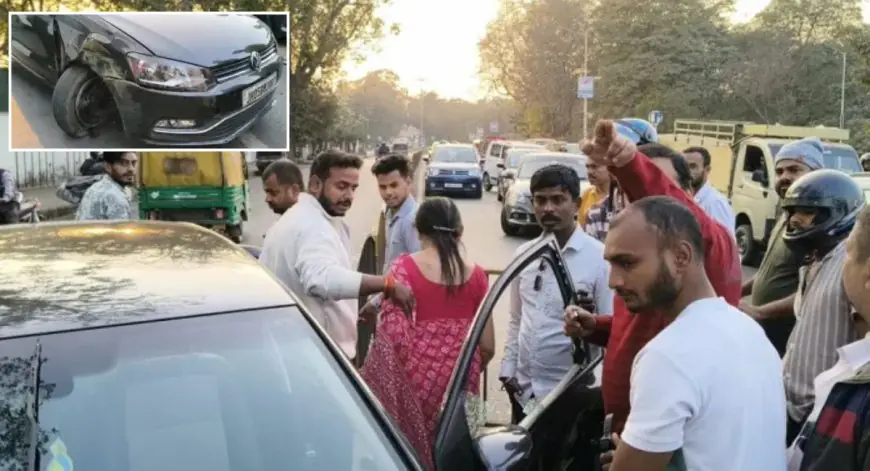 Bistupur Accident: मोदी पार्क के पास टायर फटते ही बेकाबू हुई तेज रफ्तार कार, लोहे की रेलिंग उखाड़ते हुए डिवाइडर से टकराई