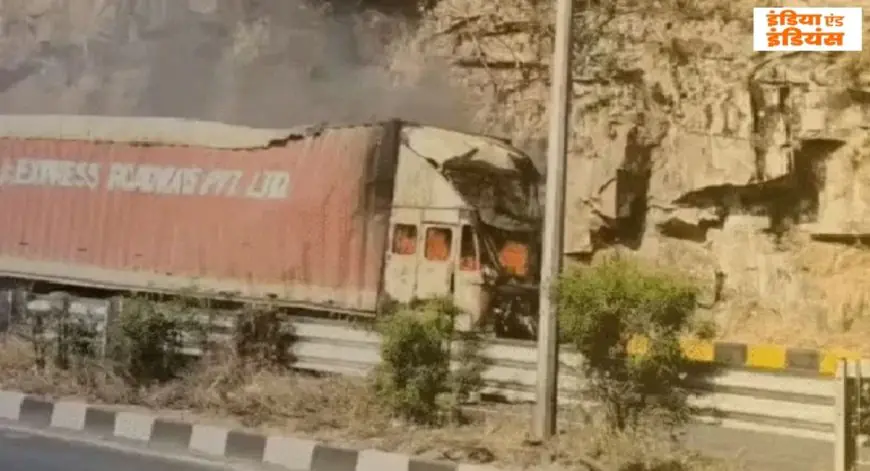 Ramgarh Burn: ब्रेक फेल होते ही कंटेनर बना आग का गोला, चूटूपालू घाटी में जिंदा जला ड्राइवर, टक्कर के बाद मची चीख-पुकार और 3 किमी लंबा जाम