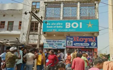 Godda Bank-Loot: महागामा में बैंक लूट की बड़ी कोशिश, जांबाज गार्ड ने सीने पर खाई गोली, अलार्म बजते ही दुम दबाकर भागे अपराधी