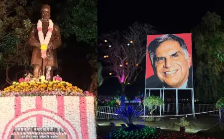 JN Tata Birthday Celebration : जुबिली पार्क में रोशनी का जादू! टाटा जयंती पर ऐतिहासिक नज़ारा