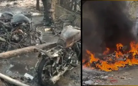 Sakchi Fire: धुआं-धुआं साकची,  सेंट्रल गुरुद्वारा के पीछे भड़की भीषण आग, टाटा स्टील कर्मियों की 6 बाइक राख