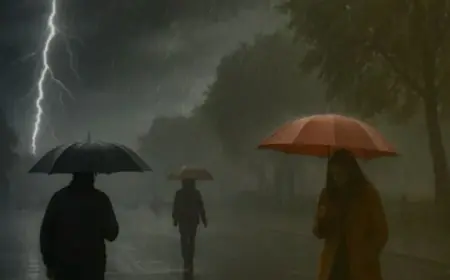 Jharkhand Weather : झारखंड में 21 मार्च तक भारी बारिश और ओलावृष्टि का ऑरेंज अलर्ट, 50 की रफ्तार से चलेगी आंधी