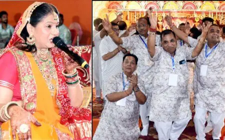 Jamshedpur Religious New : जमशेदपुर में जीण माता का भव्य मंगल पाठ, 1501 महिलाओं ने ओढ़ी चुनरी, भजनों पर झूमी लौहनगरी