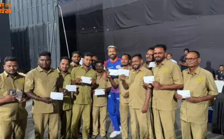 Hardik Gesture: हार्दिक पांड्या ने वानखेड़े के ग्राउंडस्टाफ को दिया सरप्राइज गिफ्ट, आधी रात की ट्रेनिंग और 10-10 लाख के इनाम की इनसाइड स्टोरी