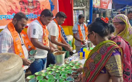 Ramnavmi 2026: बारीडीह चौक पर लगी सेवा की मिसाल! मीठा पानी और चना बांटकर झारखंड में मचाई धूम – देखें तस्वीरें