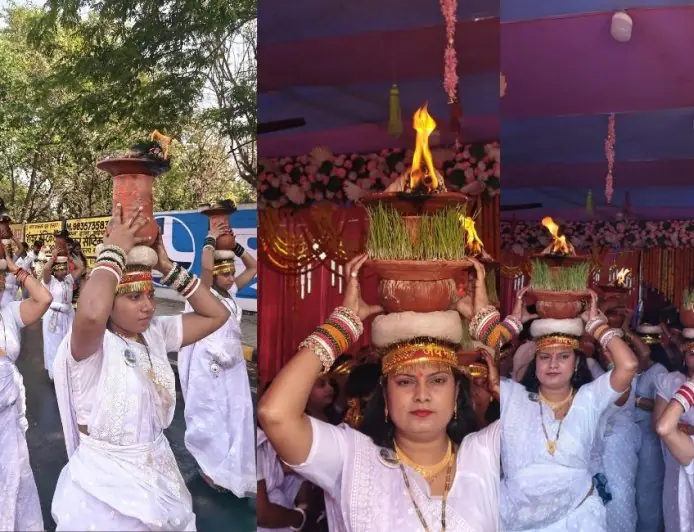 Jawara Puja 2026: सोनारी में जँवारा पूजा का भव्य विसर्जन, माँ बम्लेश्वरी के जयघोष से गूँजा जमशेदपुर, उमड़ा श्रद्धालुओं का सैलाब