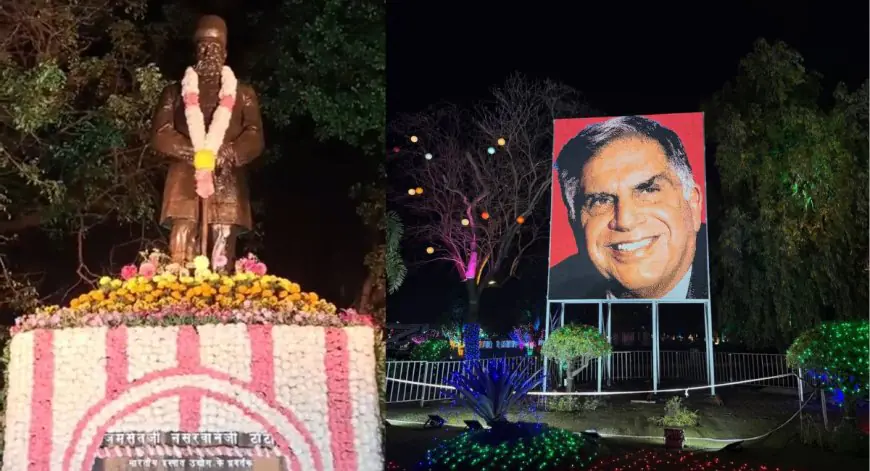 JN Tata Birthday Celebration : जुबिली पार्क में रोशनी का जादू! टाटा जयंती पर ऐतिहासिक नज़ारा