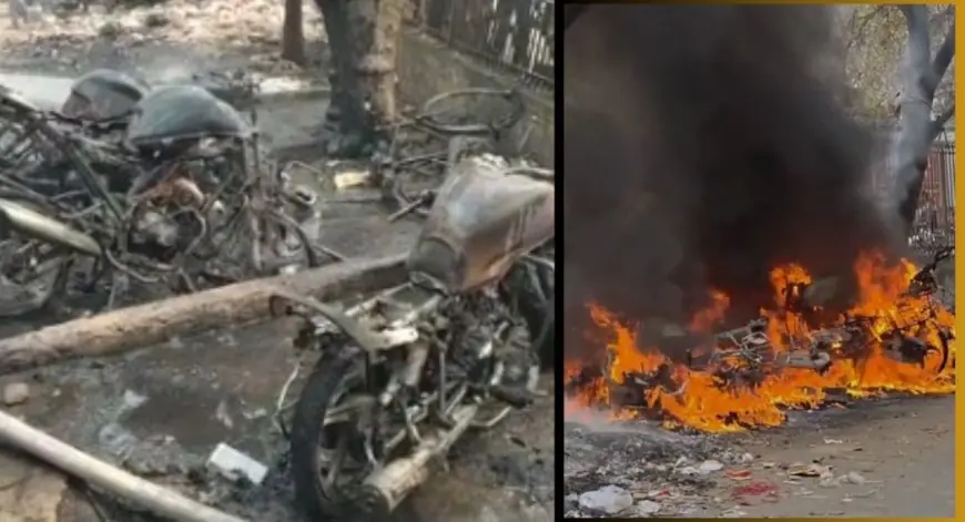 Sakchi Fire: धुआं-धुआं साकची,  सेंट्रल गुरुद्वारा के पीछे भड़की भीषण आग, टाटा स्टील कर्मियों की 6 बाइक राख