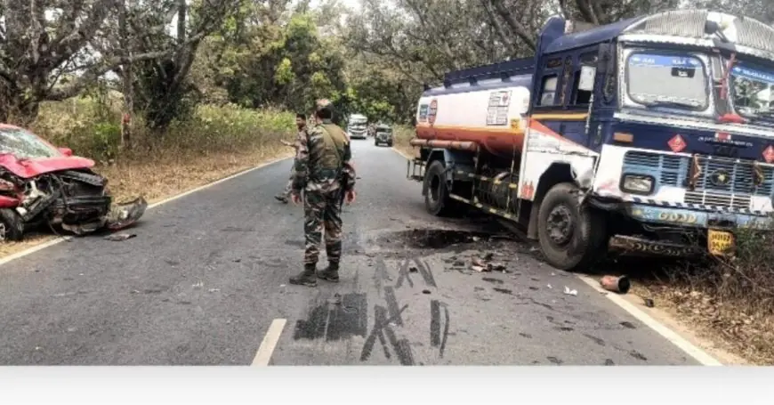 Khunti Accident : खूंटी में तेल टैंकर और कार की आमने-सामने भिड़ंत, कोचांग और बंदगांव के चार लोग घायल, दो की हालत नाजुक