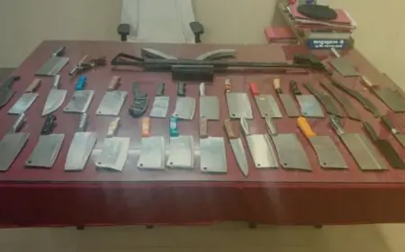 Sonari Strike: सोनारी में रामनवमी जुलूस के बीच चापड़ चमकाने वाले धरे गए, 37 घातक हथियार और गन जब्त