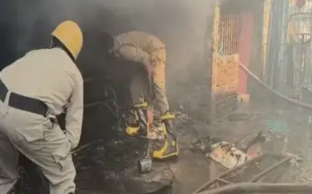 Giridih Fire:  कालीबाड़ी चौक पर चार मंजिला इमारत की छत धधकी, जनरेटर और स्टोर रूम जलकर खाक, गिरिडीह में मची भारी अफरा-तफरी