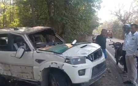 Chatra Accident:चतरा में डंपर के चकमे से पलटी स्कार्पियो, शेरघाटी के चालक की मौके पर मौत, शादी की खुशियां मातम में बदलीं