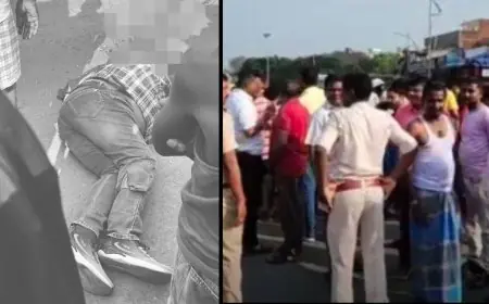 Sitaramdera Accident : सीतारामडेरा में ट्रेलर ने बाइक सवार को रौंदा, युवक के सिर पर चढ़ा चक्का, मौके पर मौत के बाद भारी बवाल और सड़क जाम
