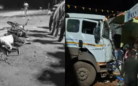 Baharagora Horror: खंडामौदा में होटल में घुसा बेकाबू ट्रेलर, बाइक सवार की दर्दनाक मौत और कई लोग लहूलुहान, एनएच पर मची चीख-पुकार