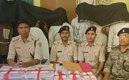 Seraikela Strike : सरायकेला में पुल निर्माण कंपनी से लेवी मांगने वाले 7 अपराधी गिरफ्तार, कट्टा-पिस्तौल और बाइक बरामद