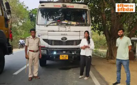 Potka Sting : सोहदा में 500 गिट्टी लदा हाइवा जब्त, चालक फरार