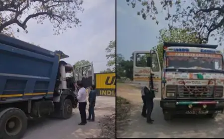 Jamshedpur Crackdown: अवैध स्टोन चिप्स परिवहन कर रहे तीन हाइवा जब्त, DC के निर्देश पर चला बुलडोजर