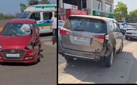 Sonari Rescue: इनोवा और हुंडई की भीषण टक्कर में महिला फंसी, राहगीरों ने साहस दिखाकर बचाया