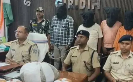 Giridih Drug Bust: माथडीह में छापेमारी, 10 किलो गांजा बरामद, 4 तस्कर गिरफ्तार