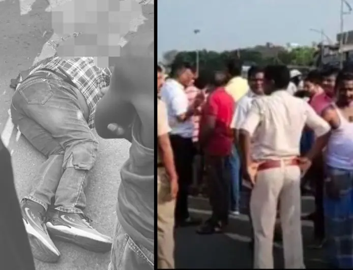 Sitaramdera Accident : सीतारामडेरा में ट्रेलर ने बाइक सवार को रौंदा, युवक के सिर पर चढ़ा चक्का, मौके पर मौत के बाद भारी बवाल और सड़क जाम