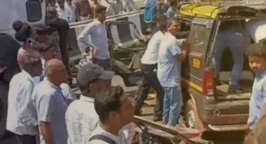 Thane Tragedy : ठाणे में वैन और ट्रक की आमने-सामने भिड़ंत, 11 लोगों की दर्दनाक मौत, रैता ब्रिज पर मची चीख-पुकार