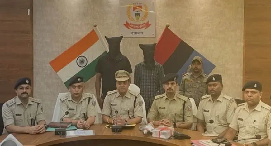 Patratu Arrest: हथियार बरामद: पतरातू में राहुल दुबे गैंग के 2 गुर्गे लोडेड कारबाइन के साथ गिरफ्तार