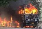 Garhwa Truck Fire : ब्लीचिंग पाउडर लदा ट्रक धू-धू कर जला, पूरी तरह राख